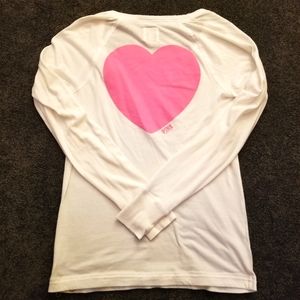Pink Long Sleeve Heart Shirt - Valentine's Day ❤